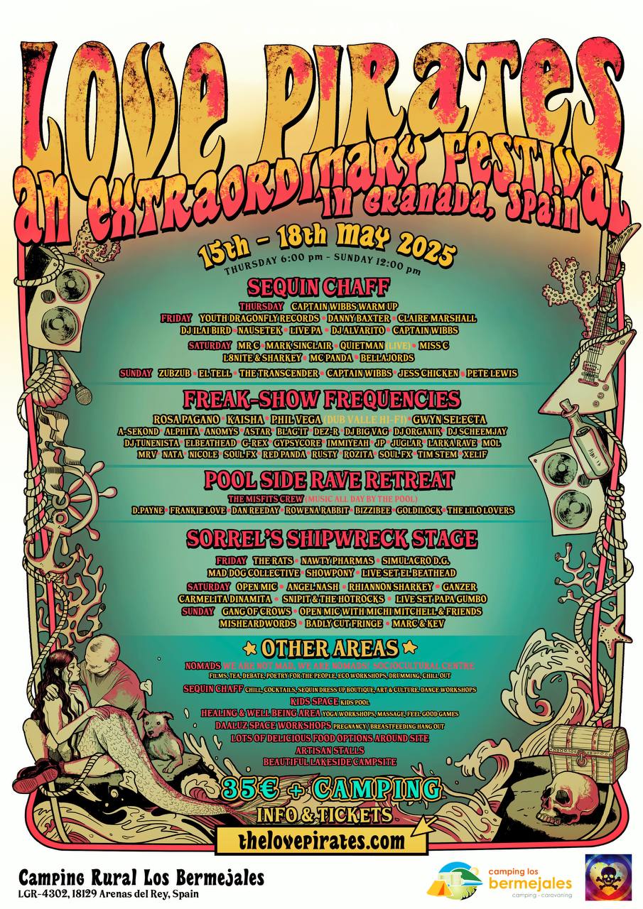 Flyer for the Love Pirates
